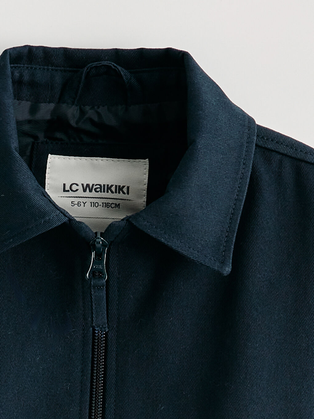 Gri Erkek Çocuk Gabardin Fermuarlı Ceket-1