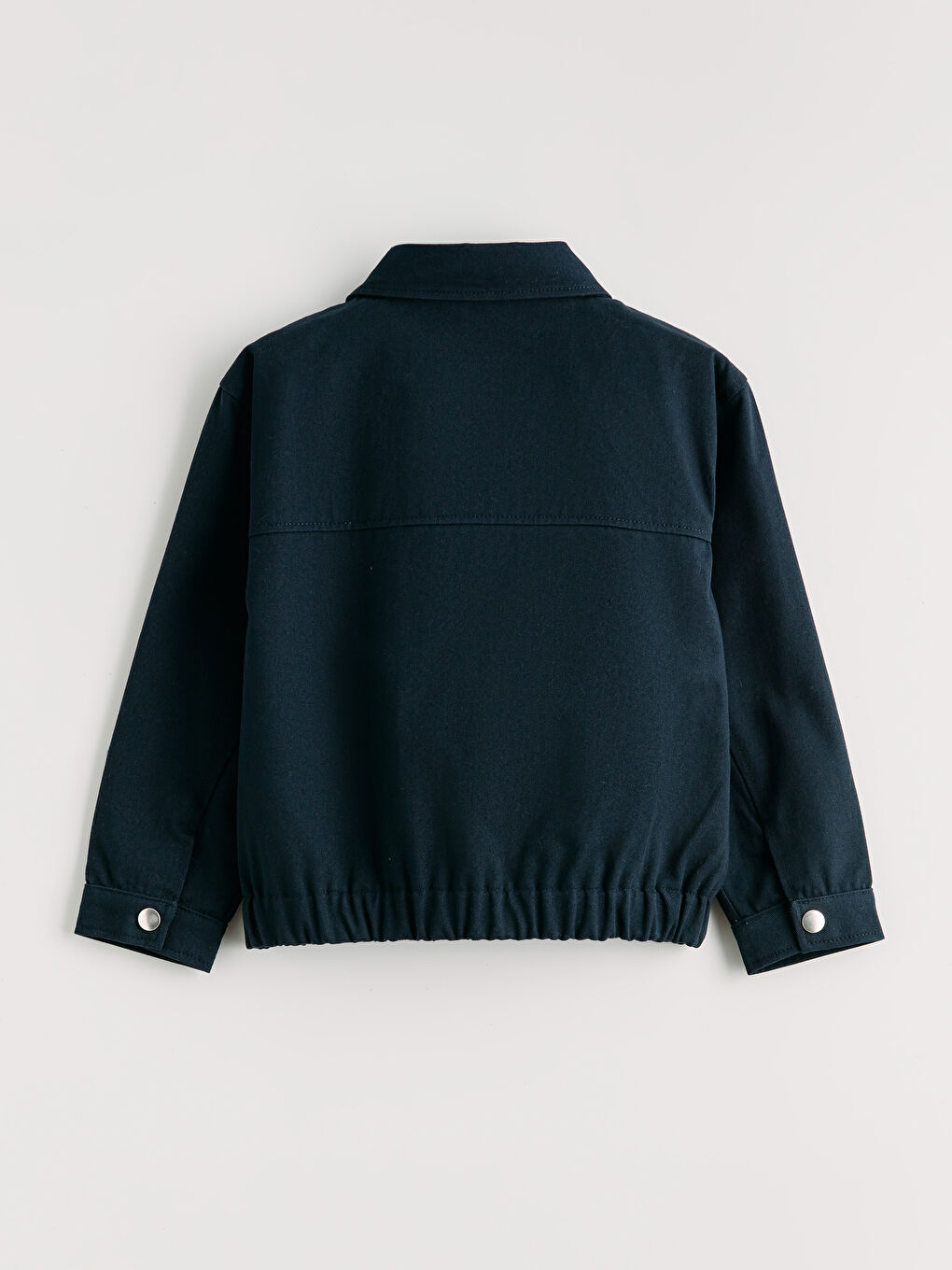 Gri Erkek Çocuk Gabardin Fermuarlı Ceket-2