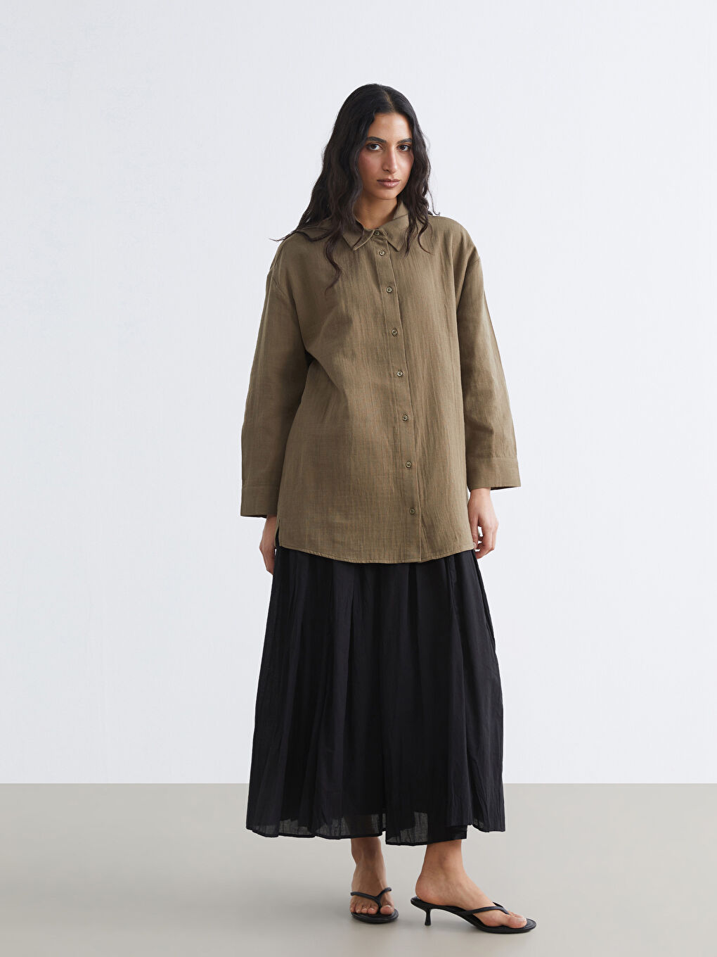 Muslin Women's Shirt Tunic-1