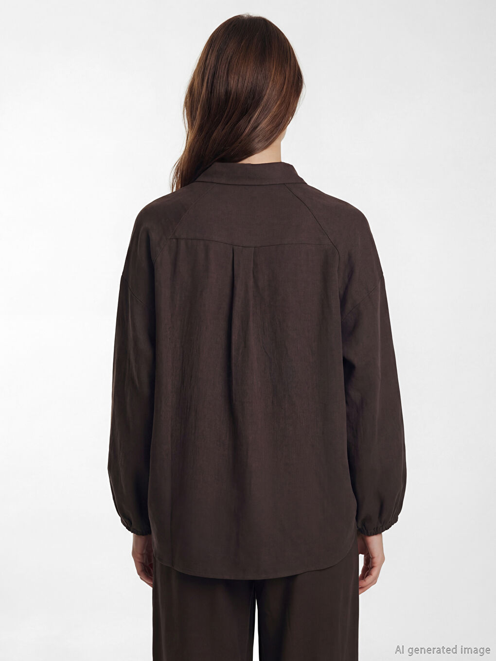 Текстурная оверсайз муслиновая женская рубашка-туника-6