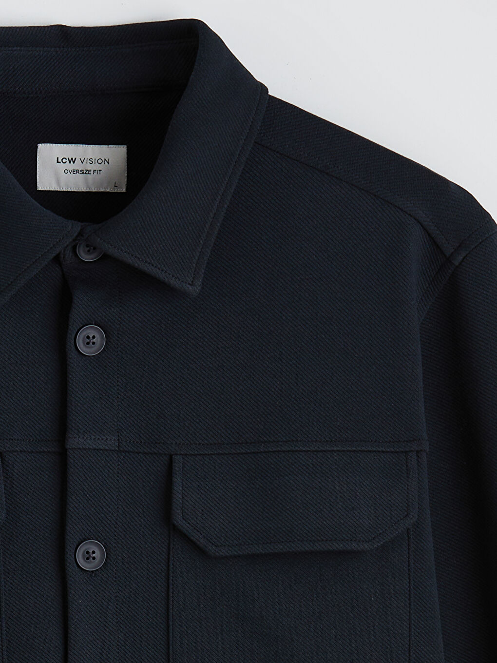 Lacivert Rahat Kalıp Erkek Gömlek-1