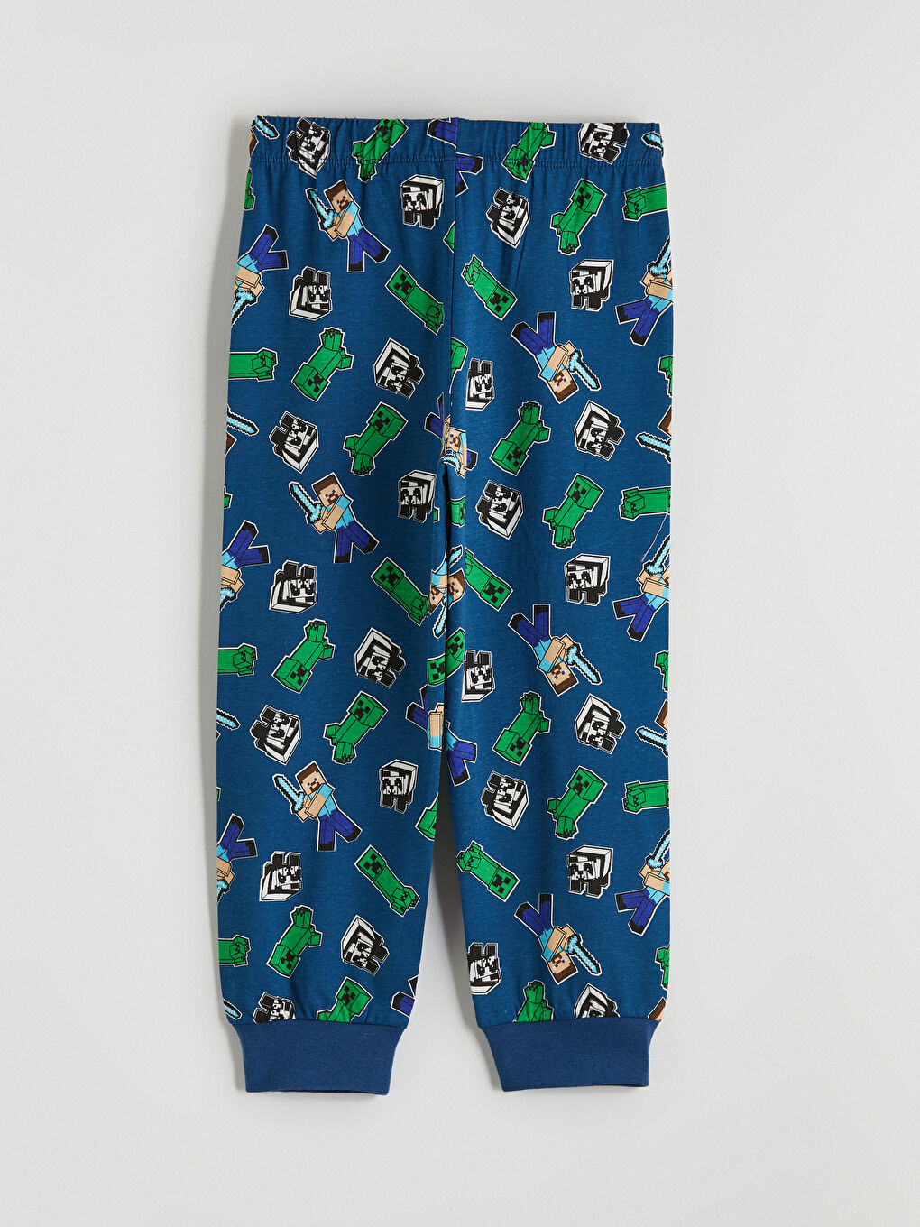 Crew Neck Minecraft Printed Boys' Pyjamas Set-6
