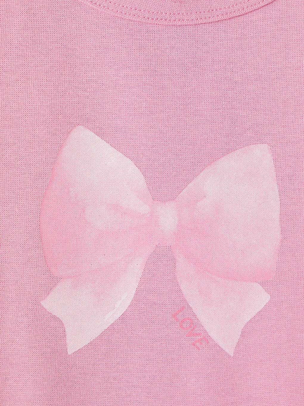 Crew Neck Bow Printed Girls' Tank Top-1