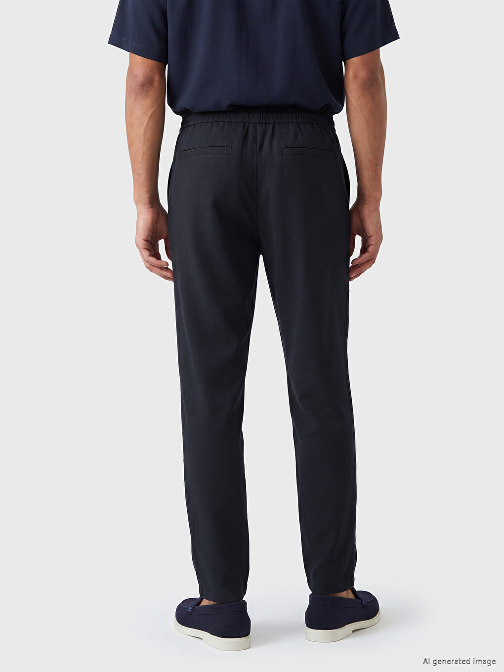 Lacivert Regular Fit Erkek Pantolon-4
