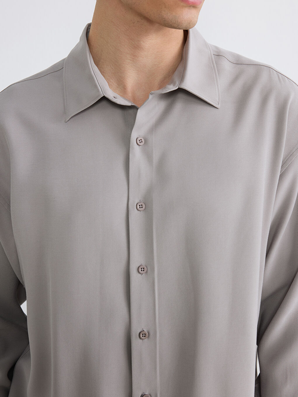 Kahverengi Regular Fit Armürlü Erkek Gömlek-2