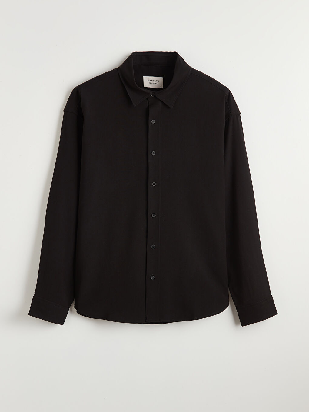 Тік пішімді добби маталы ерлер жейдесі-4