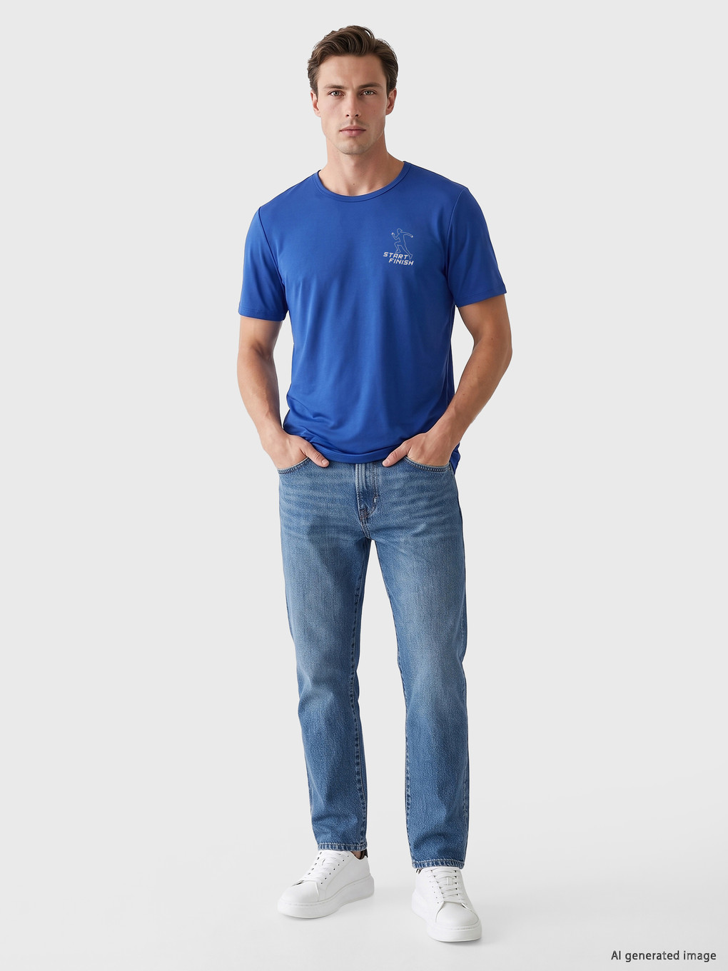 Crew Neck Men's T-shirt-1