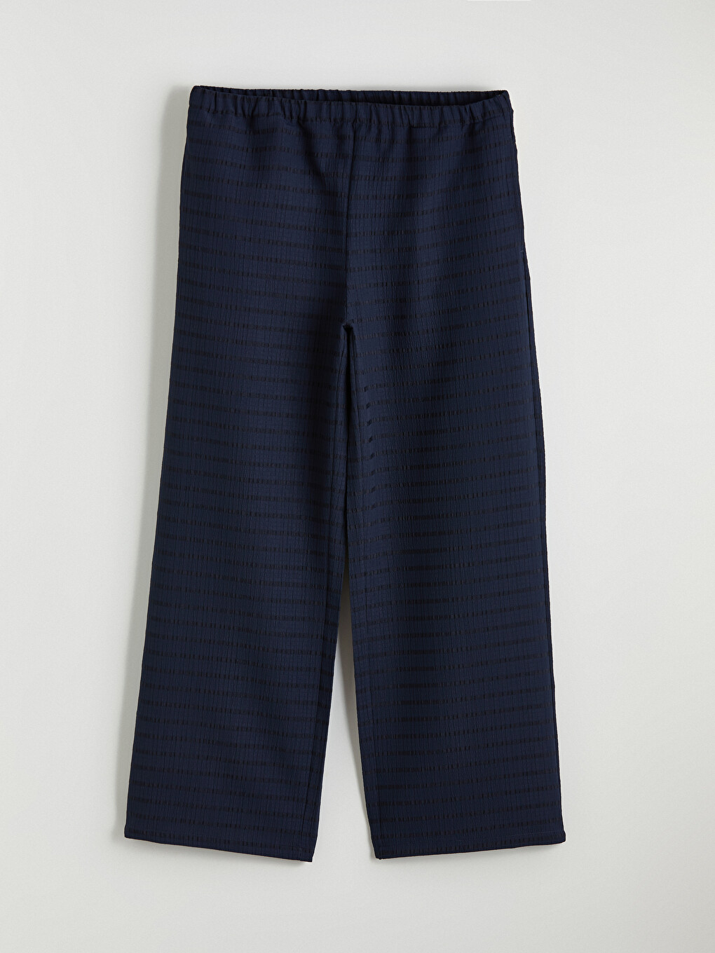 Elastic Waist Dobby Fabric Women's Trousers-3