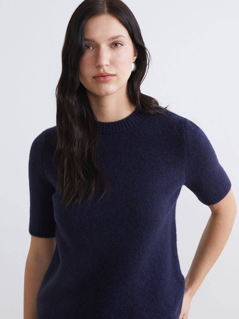 Жена Морско-Синьо Пуловер 