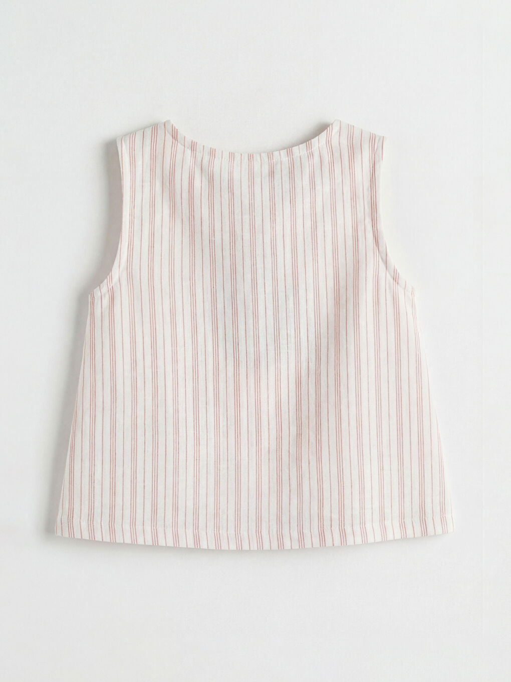 Crew Neck Striped Girls' Blouse And Shorts-2