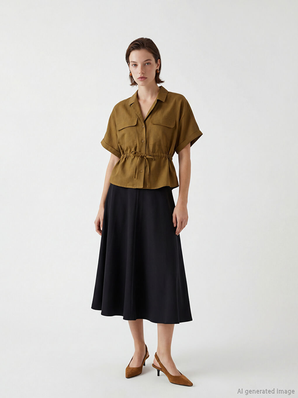 Γυναίκα ΠΡΑΣΙΝΟ Πουκάμισο-1