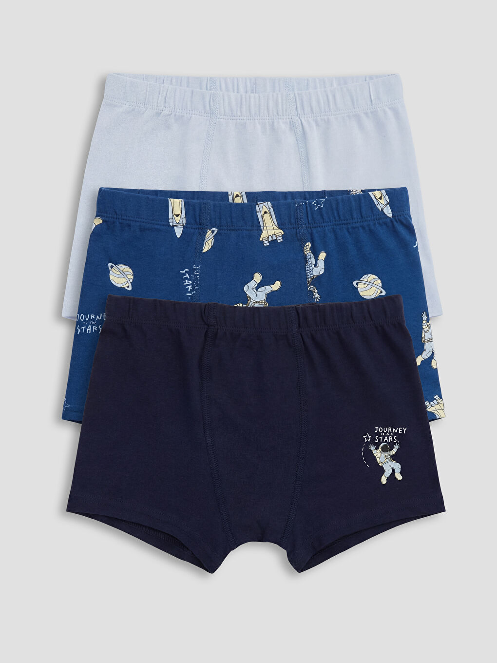 Lacivert Erkek Çocuk 3'lü Boxer-5