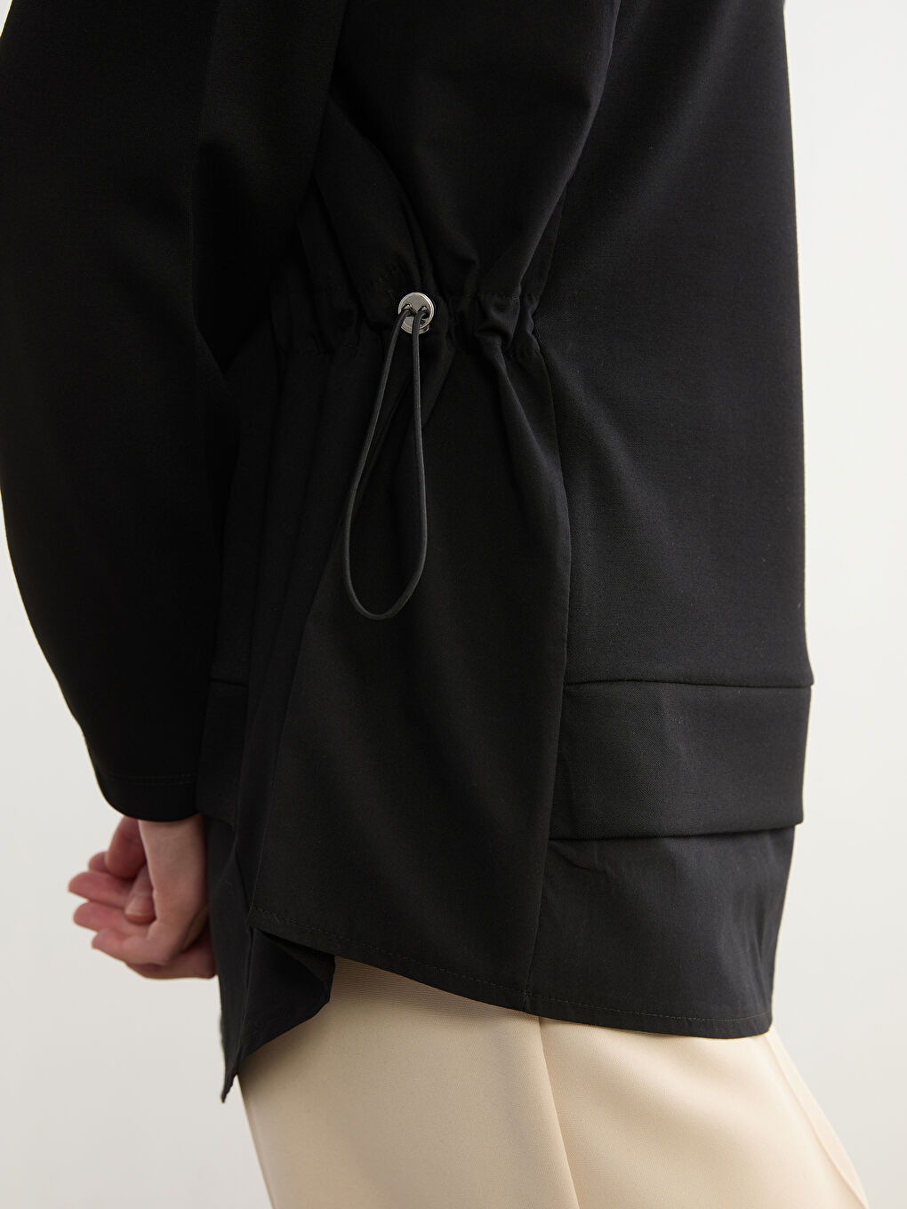 تونيك كنزة رياضية أسود امرأة-2