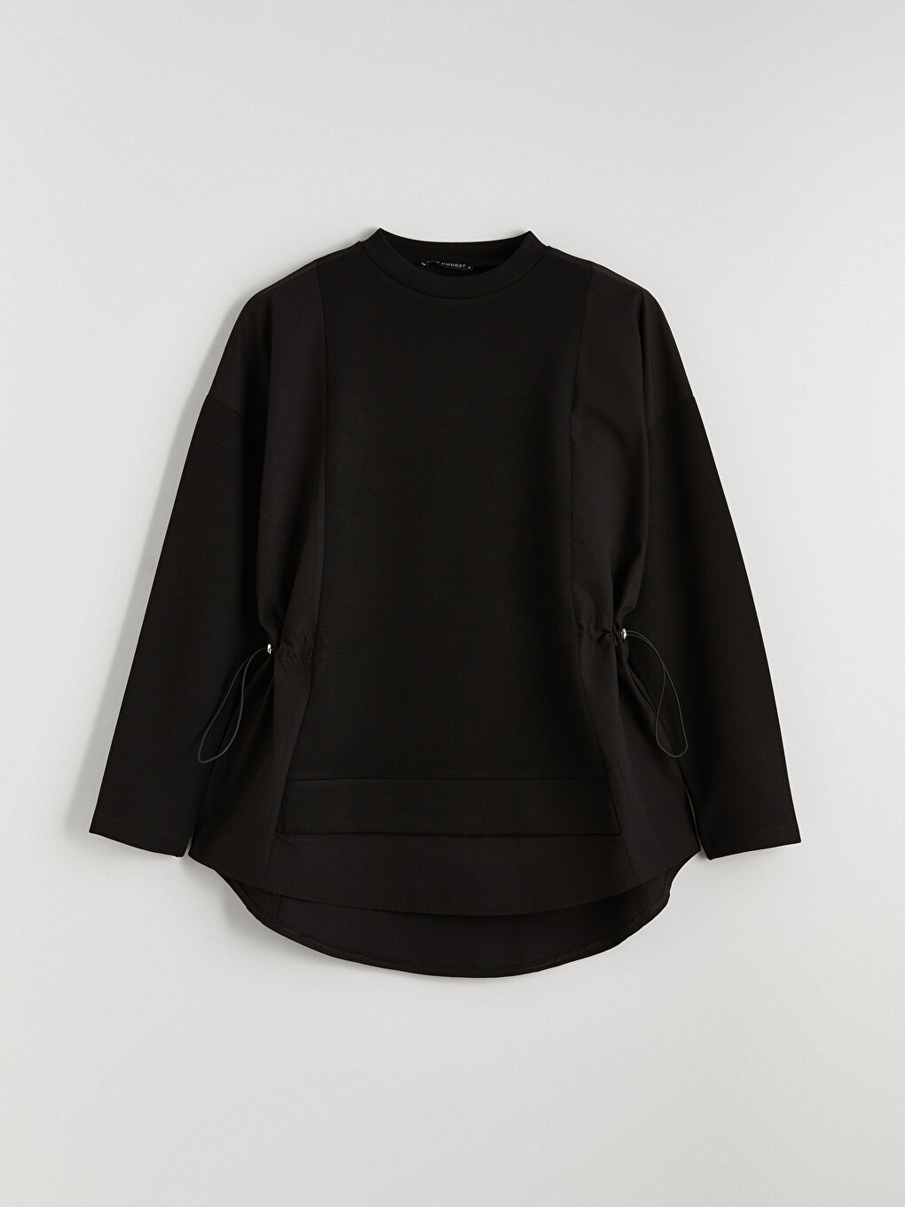 تونيك كنزة رياضية أسود امرأة-5