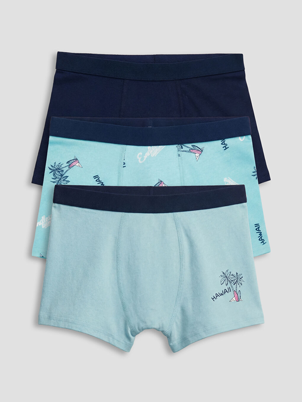 Turkuaz Erkek Çocuk 3'lü Boxer-5