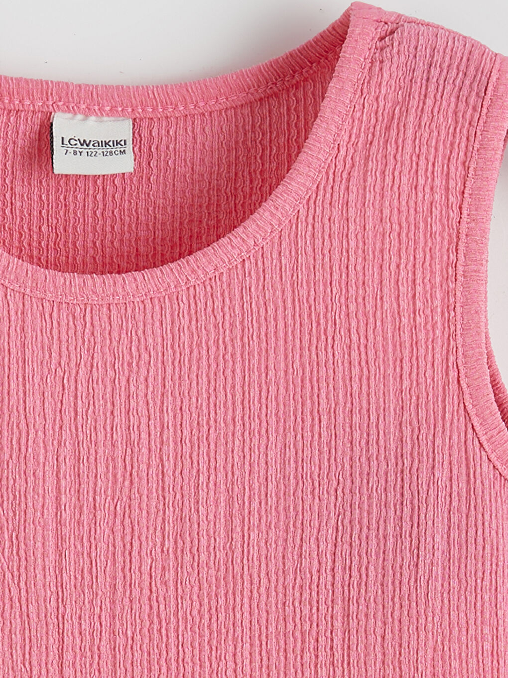 Pembe Bisiklet Yaka Kız Çocuk Elbise-1