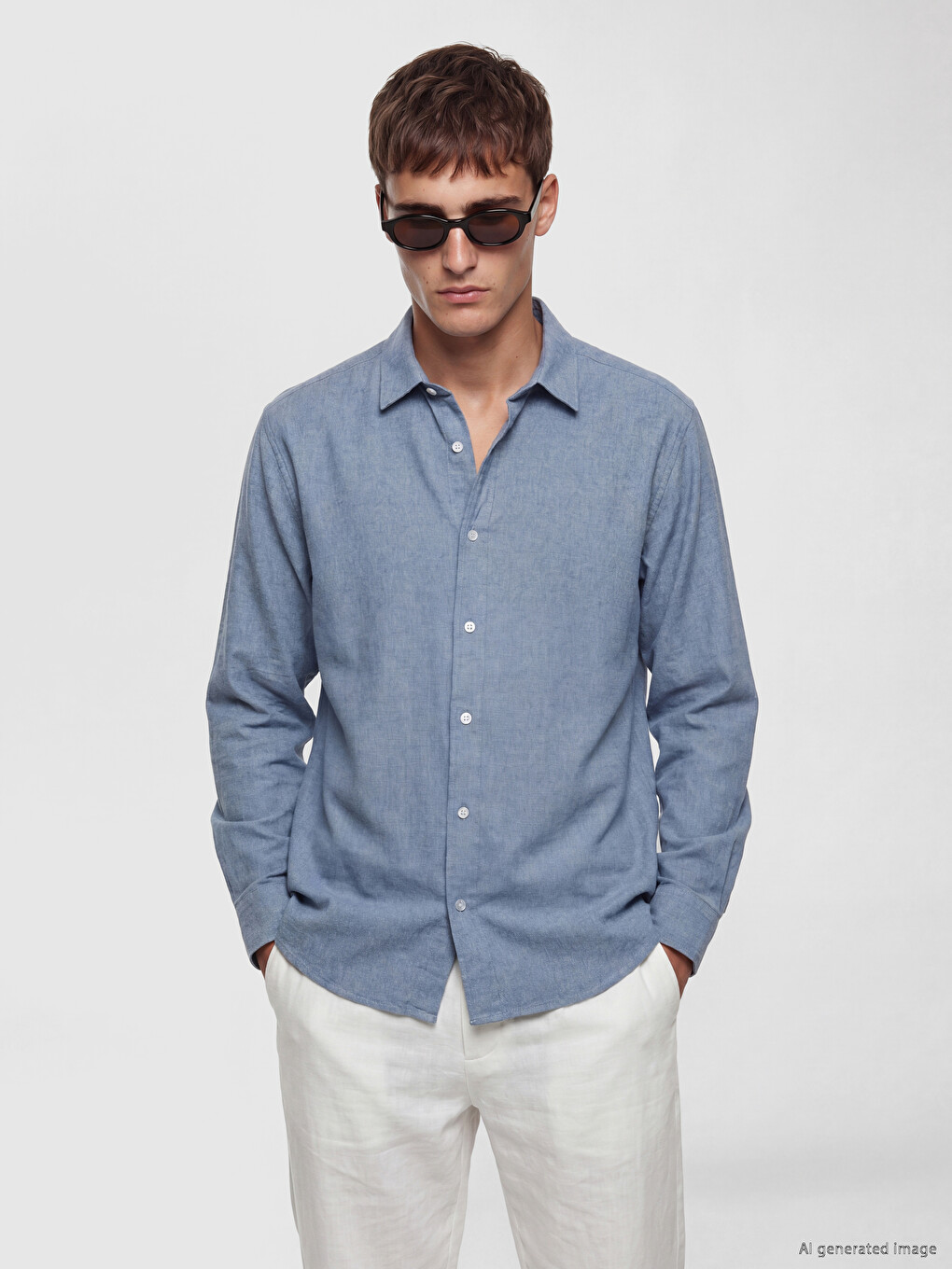 Regular Fit Dobby Men's Shirt