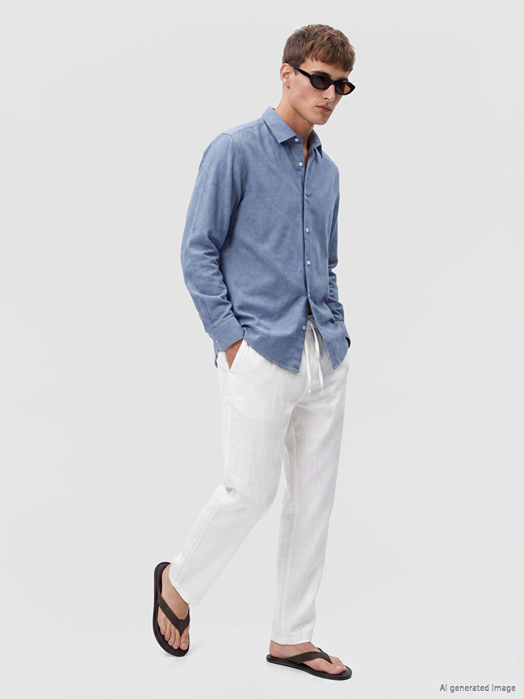 Regular Fit Dobby Men's Shirt-1