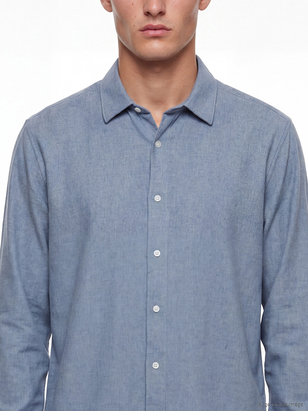 Regular Fit Dobby Men's Shirt-2