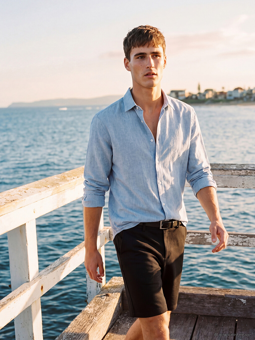 Regular Fit Dobby Fabric Men's Shirt