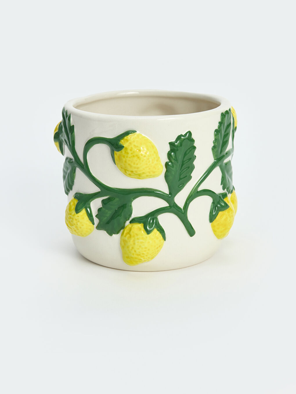 Embossed Fruit Patterned Vase