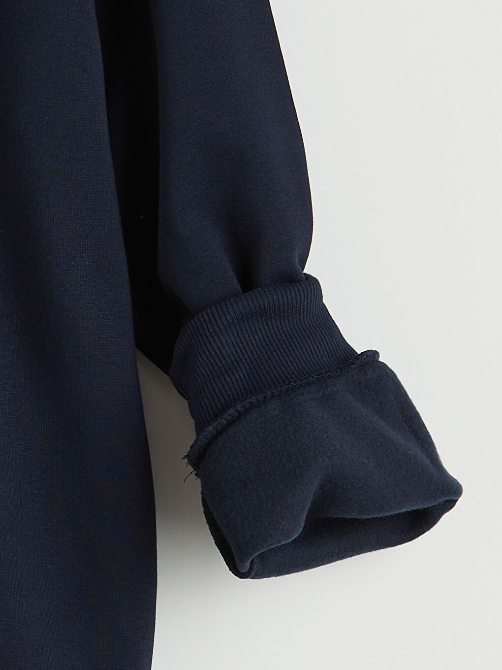 Lacivert Stitch Baskılı Oversize Kadın Kalın Sweatshirt-6