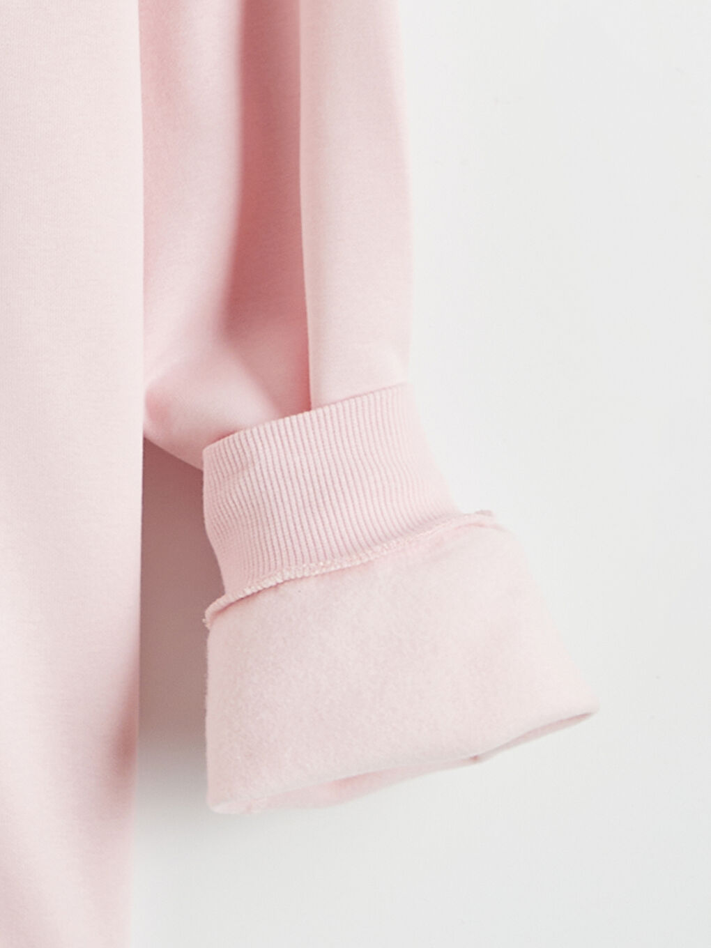 Pembe Hello Kitty Baskılı Kadın Kalın Sweatshirt-1