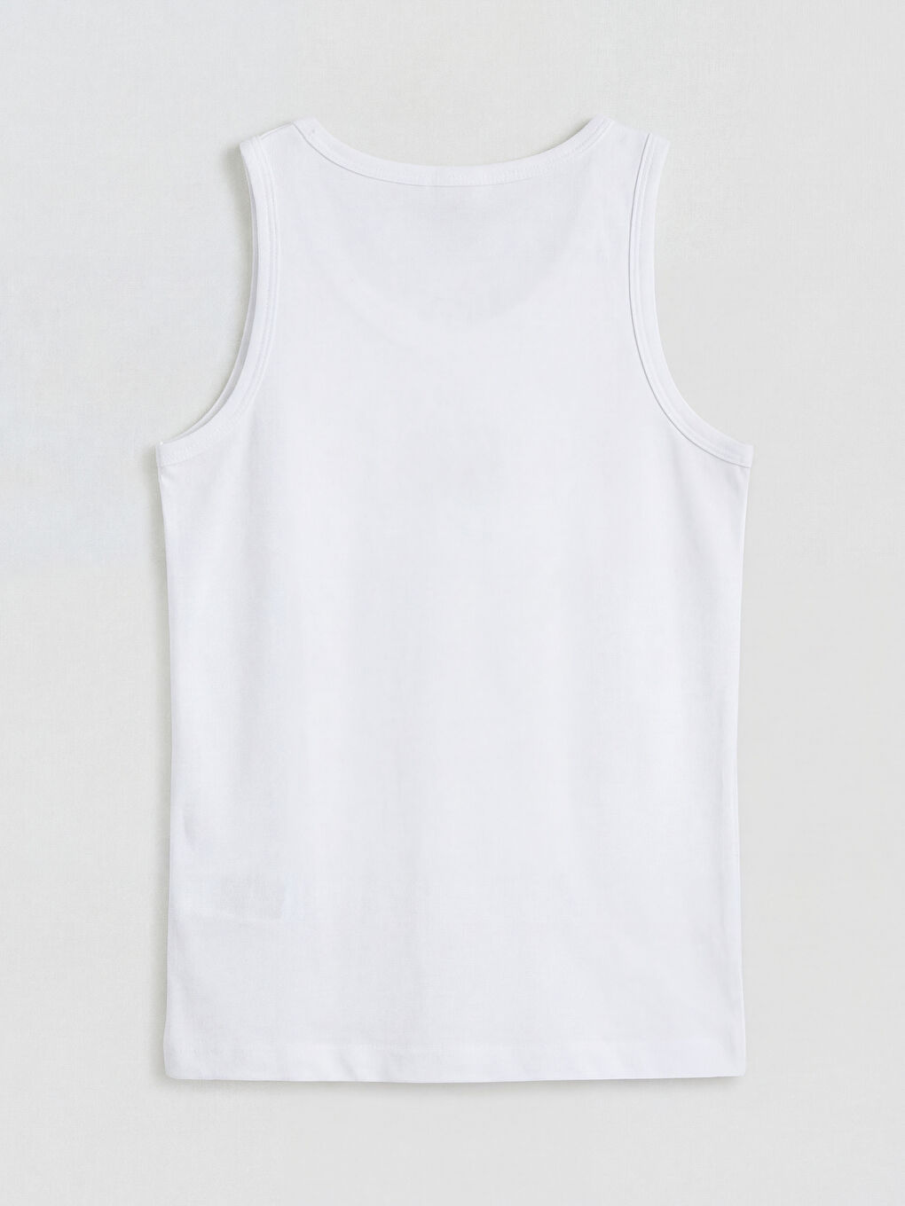 Beyaz Bisiklet Yaka Erkek Çocuk Atlet 2'li-3