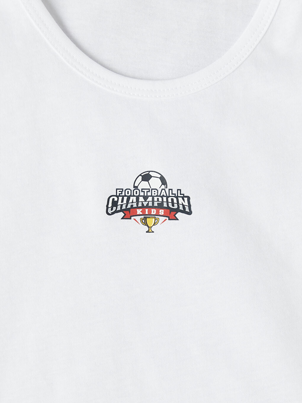 Beyaz Bisiklet Yaka Erkek Çocuk Atlet 2'li-5