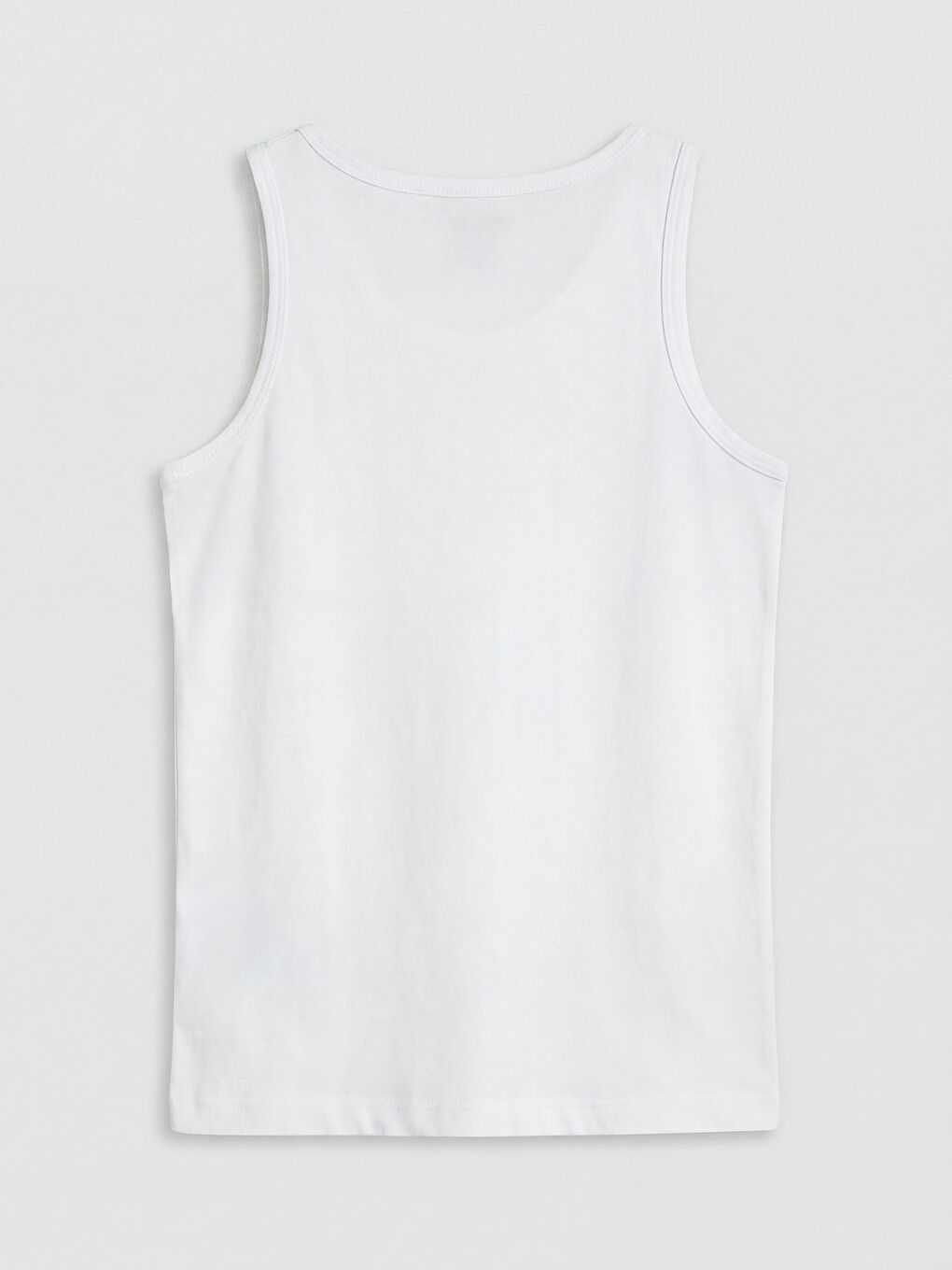 Beyaz Baskılı Erkek Çocuk Atlet-1