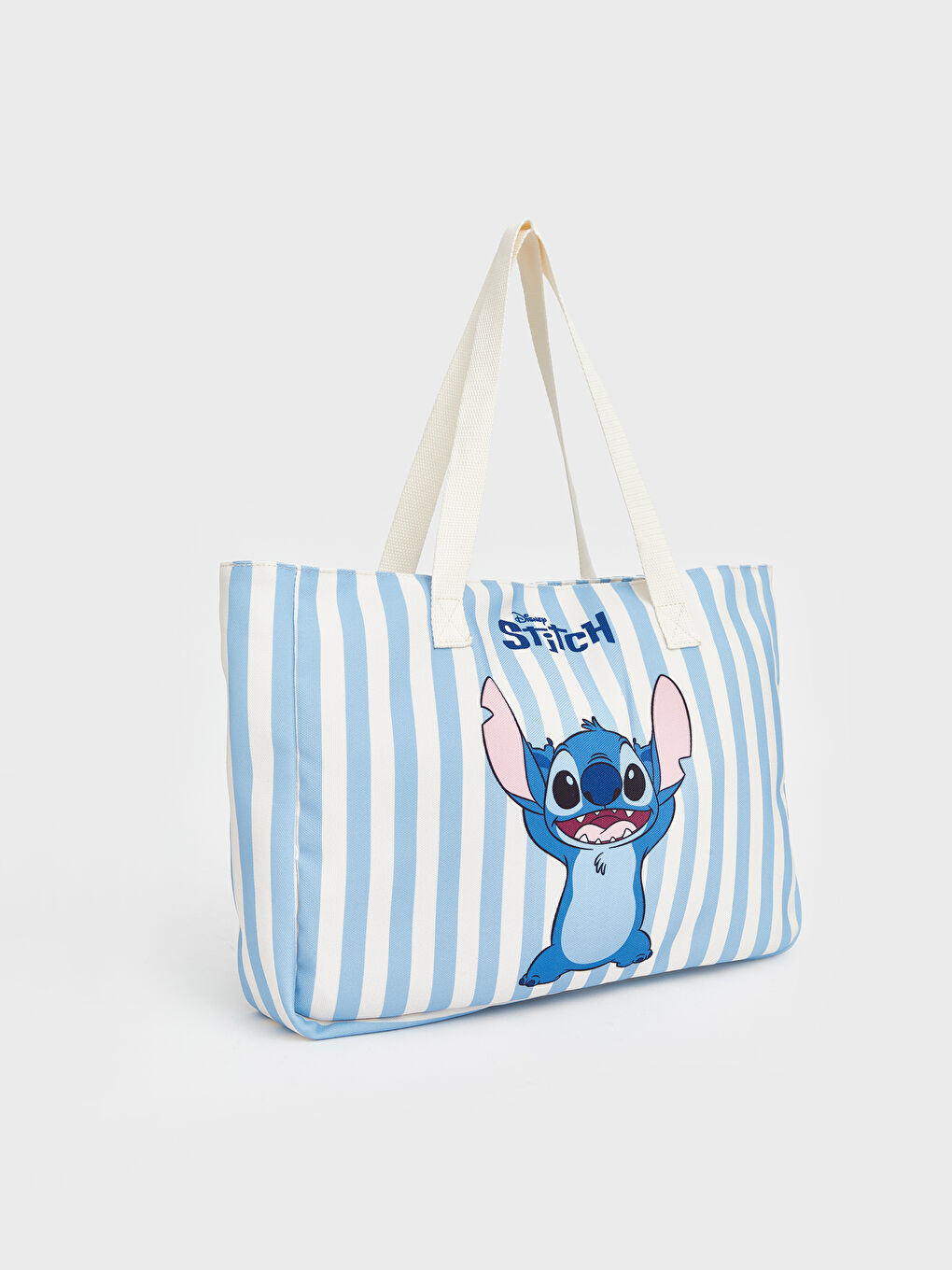 Mavi Stitch Nakışlı Kız Çocuk Omuz Çantası-1