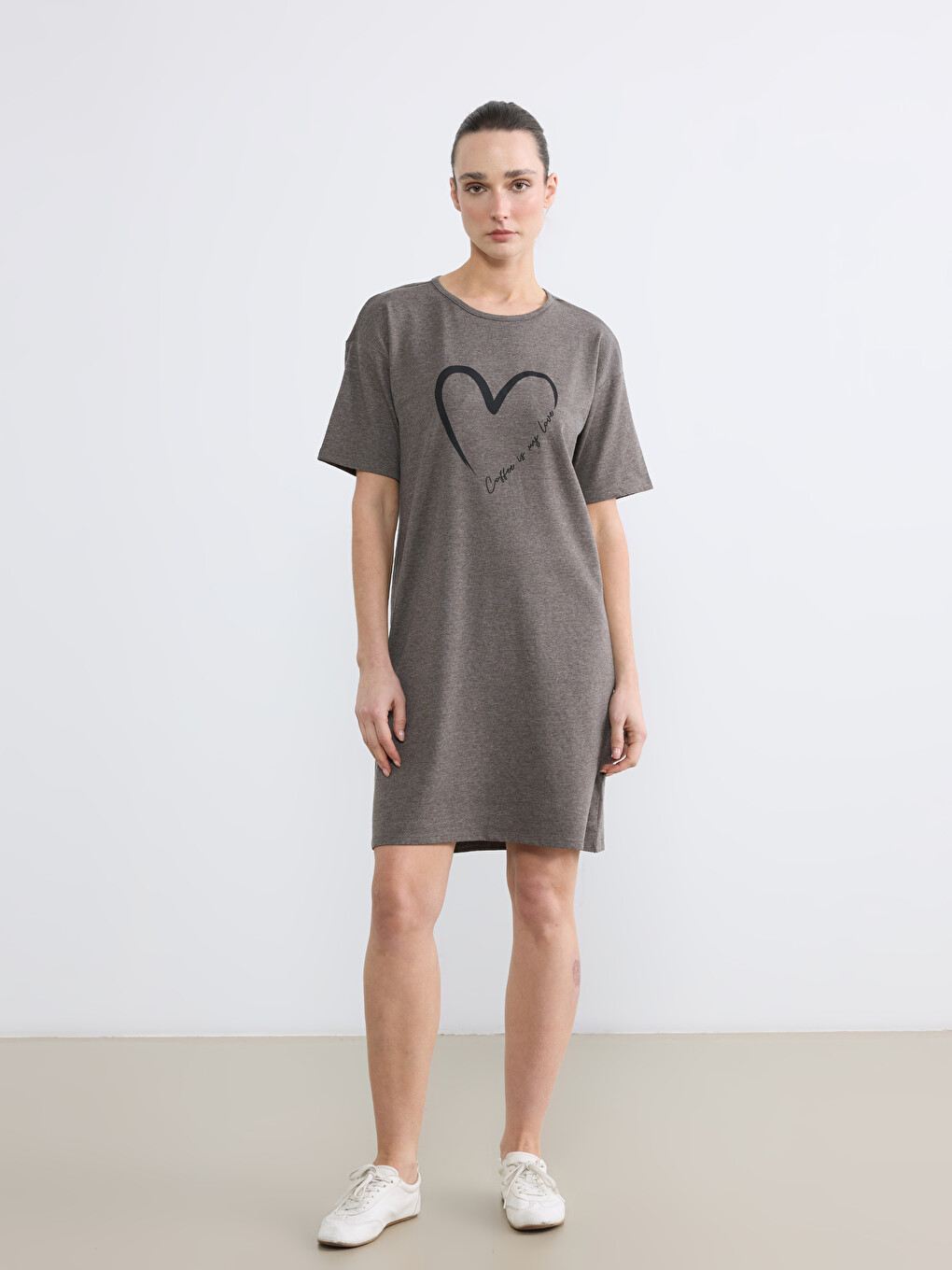 Woman Grey Dress-1