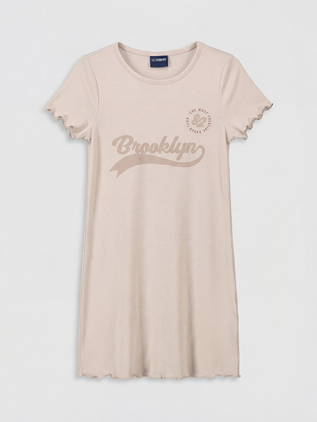 Brooklyn Baskılı Kız Çocuk Elbise