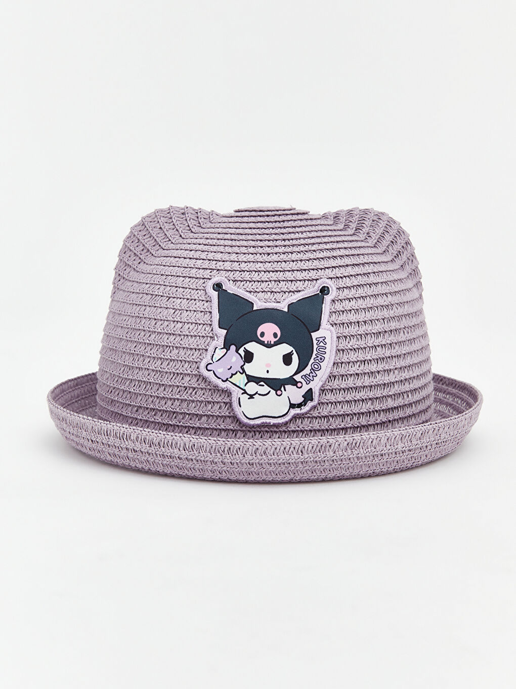Lila Kuromi Baskılı Kız Bebek Şapka