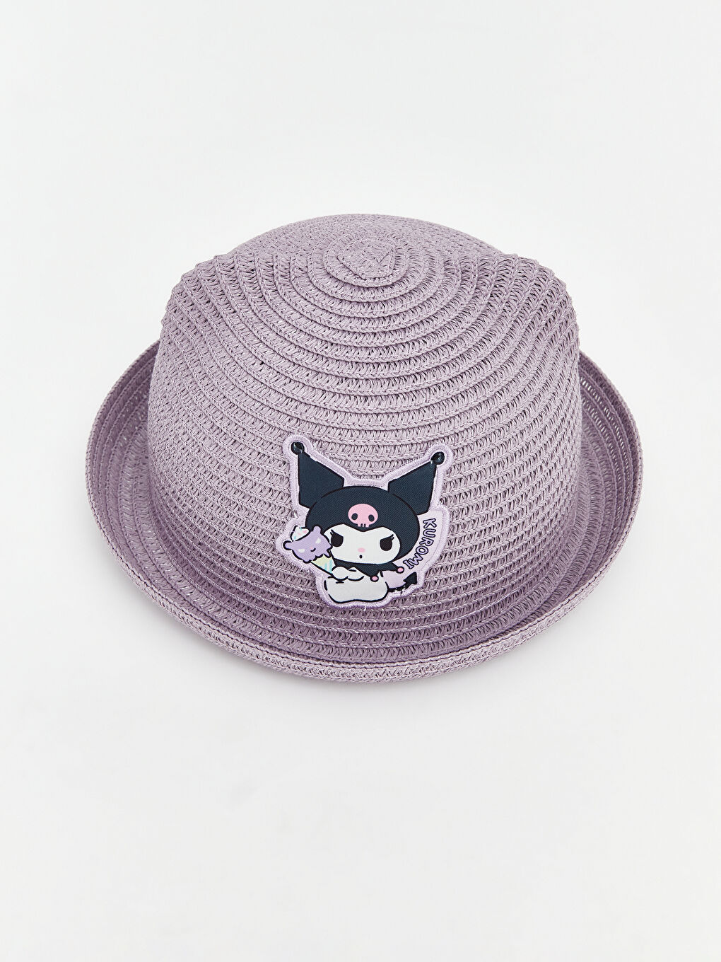 Lila Kuromi Baskılı Kız Bebek Şapka-1