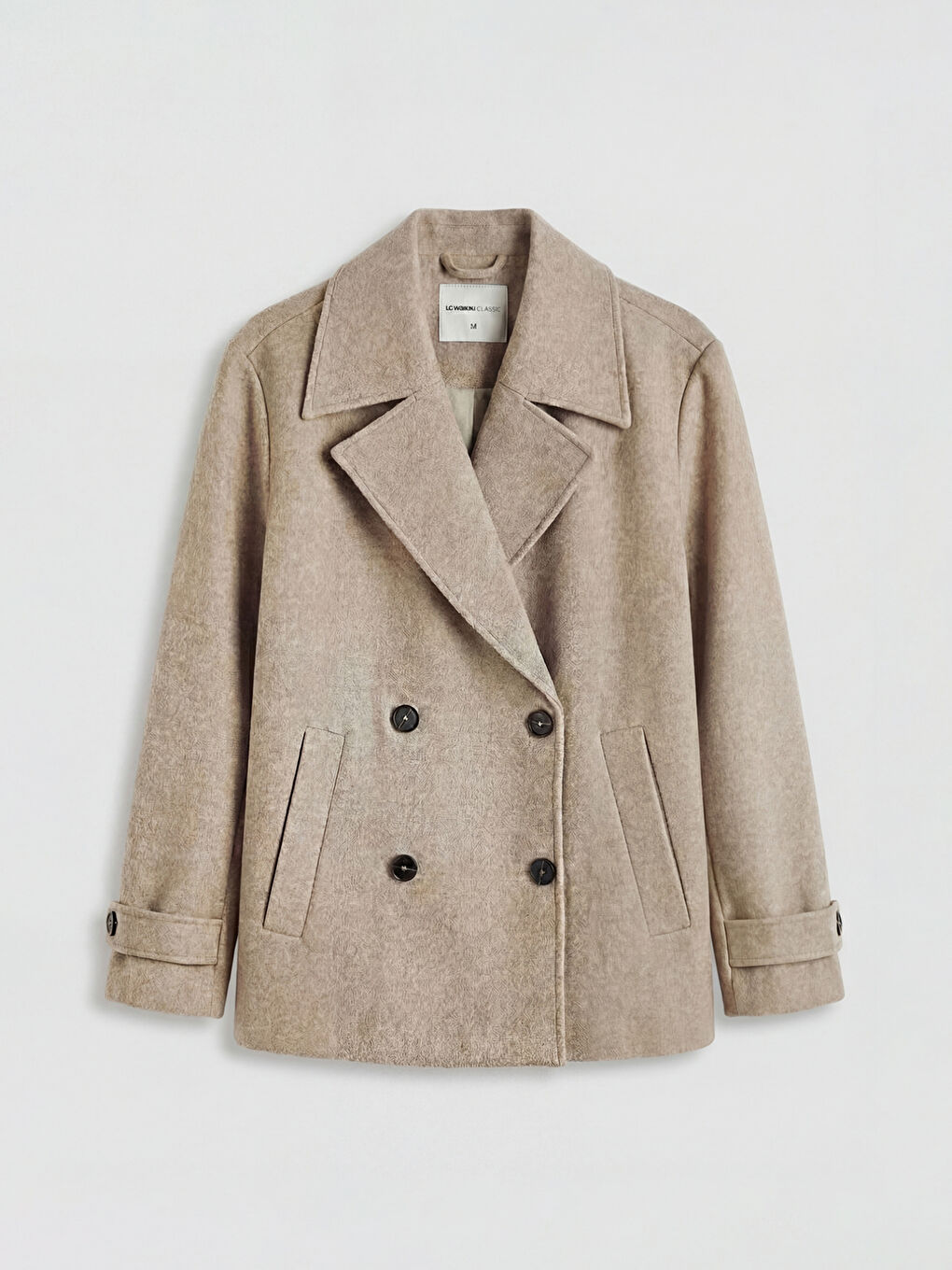 Women's Double-Breasted Wool Coat-5