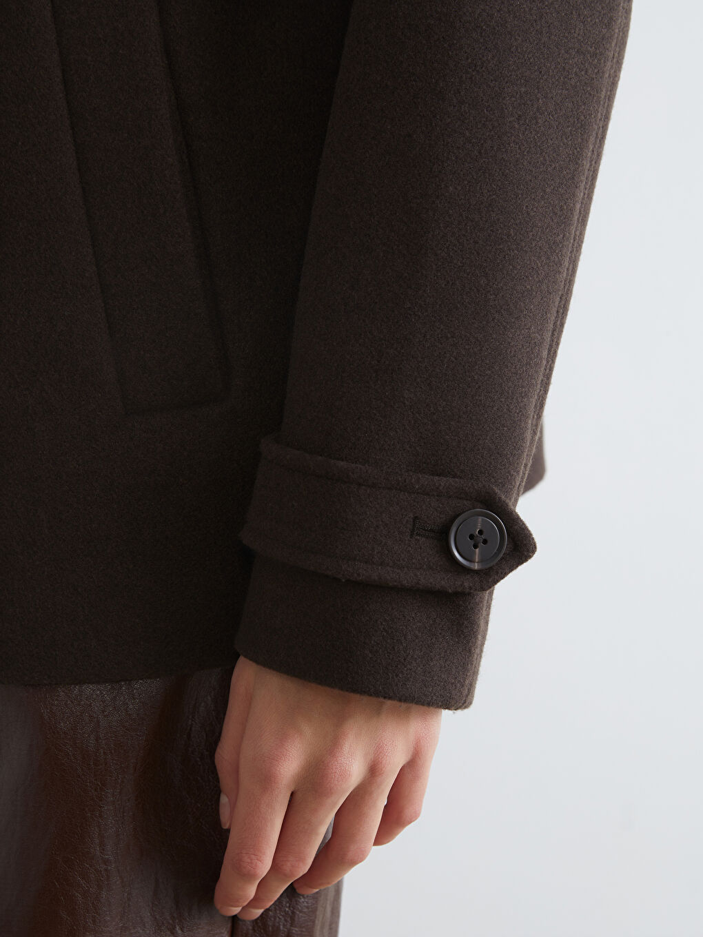 Women's Double-Breasted Wool Coat-2