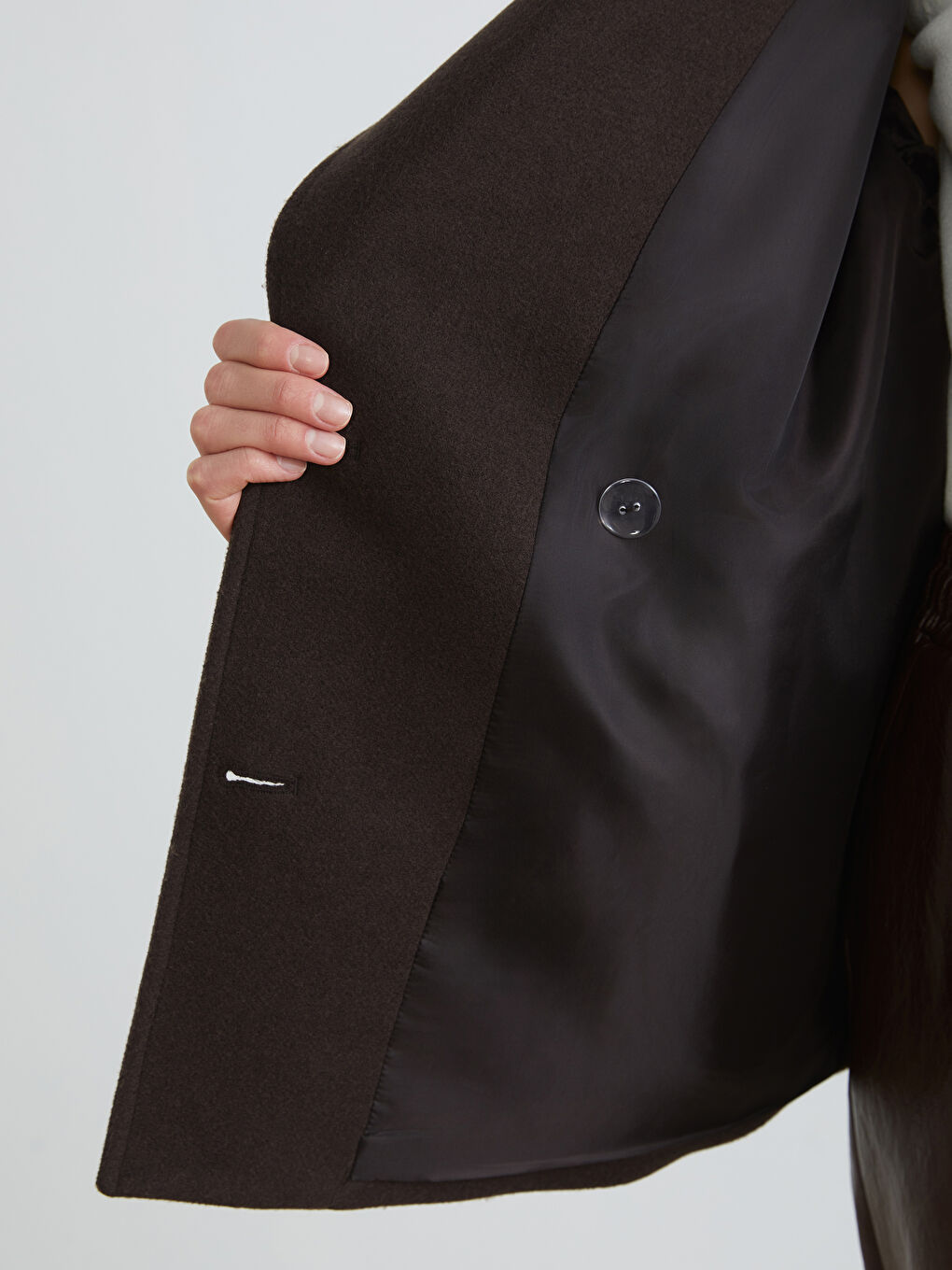 Women's Double-Breasted Wool Coat-3