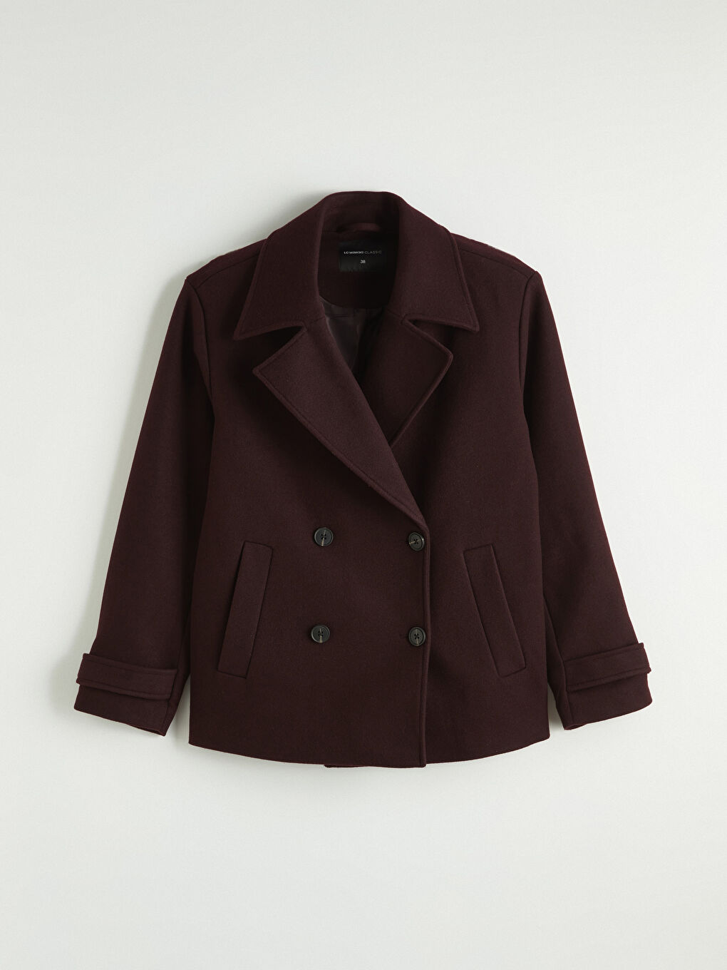 Women's Double-Breasted Wool Coat-5