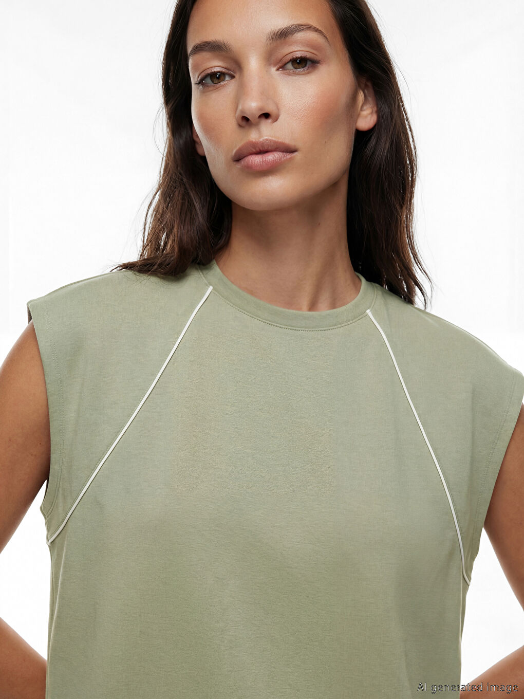 Débardeur VERT Femme-2