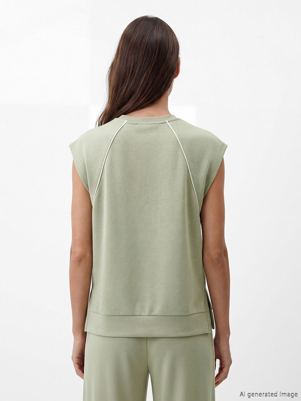 Débardeur VERT Femme-3