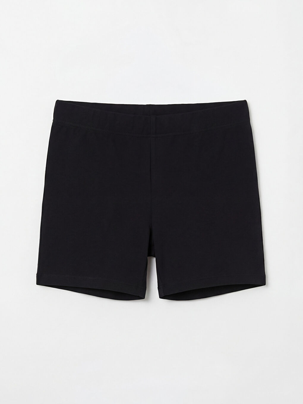 Siyah Beli Lastikli Kız Çocuk Şort Tayt 2'li-1