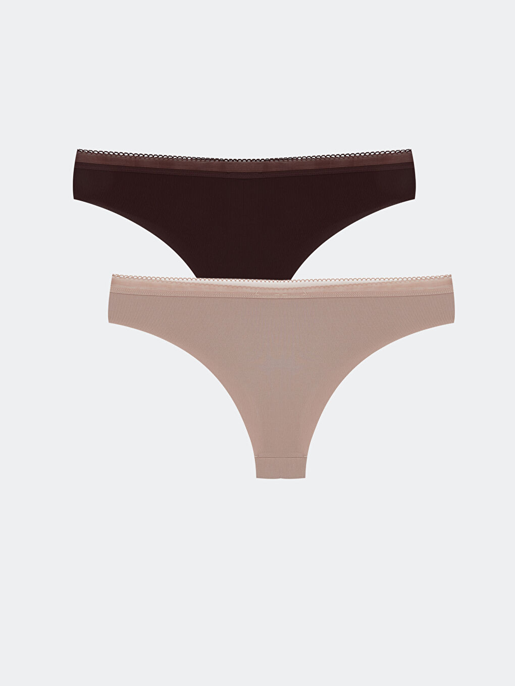 Pembe Lazer Kesim Brazilian Külot 2'li-1