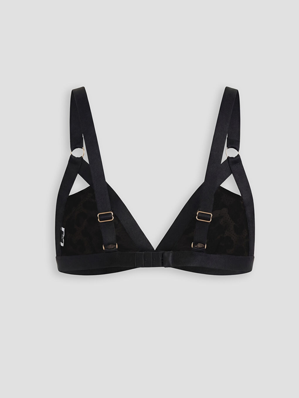 Kahverengi Balensiz Dolgusuz Leopar Desenli Fantezi Sütyen-1