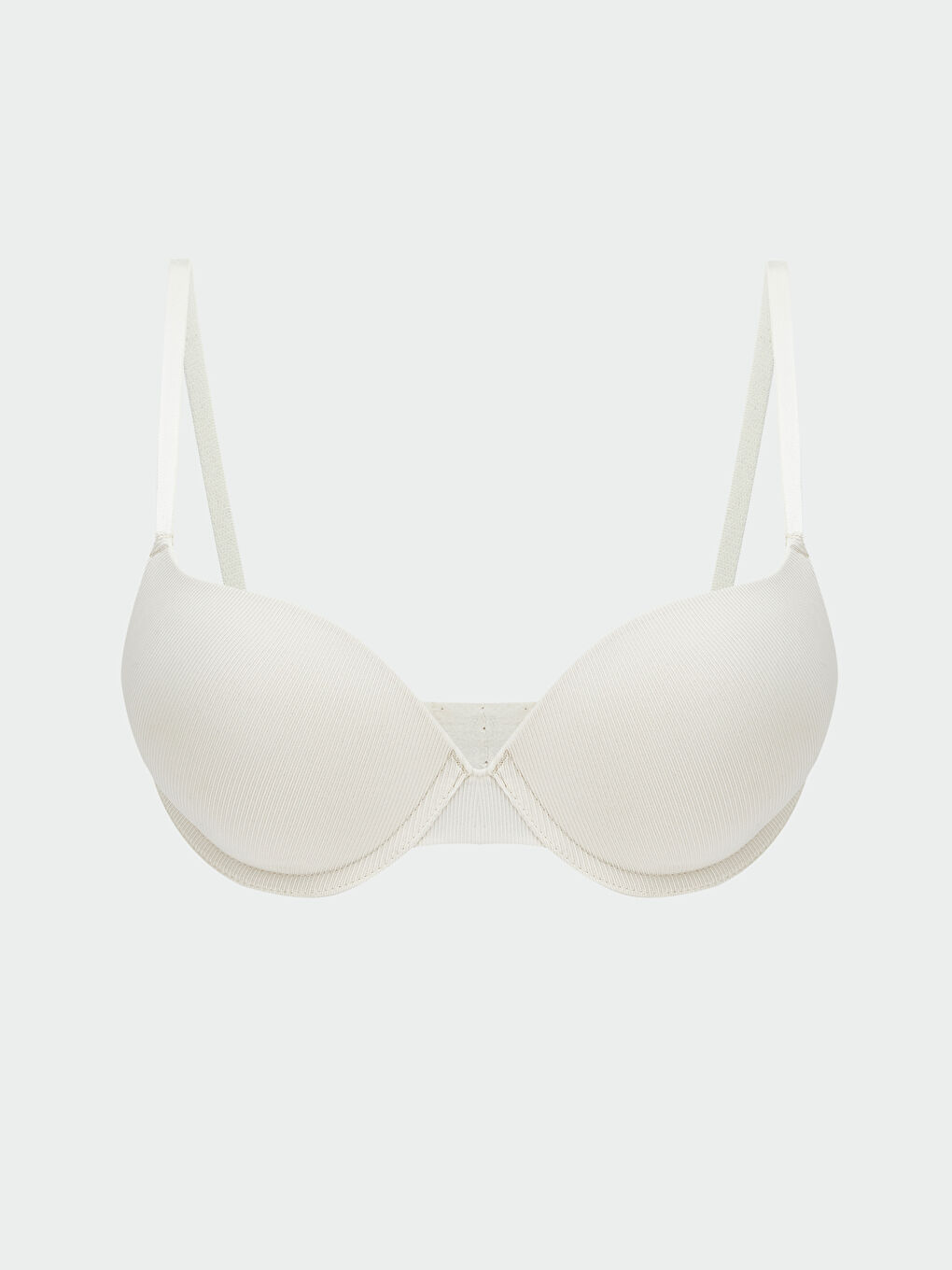 Pembe Balenli Dolgulu Tişört Sütyen