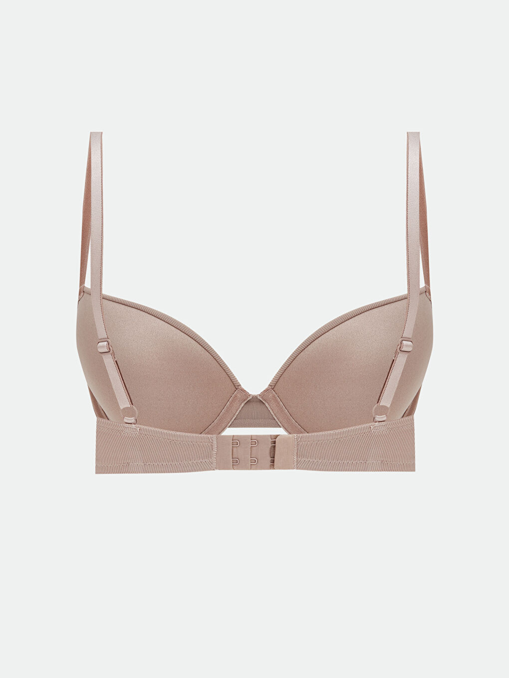 Pembe Balenli Dolgusuz Düz Tişört Sütyen-1