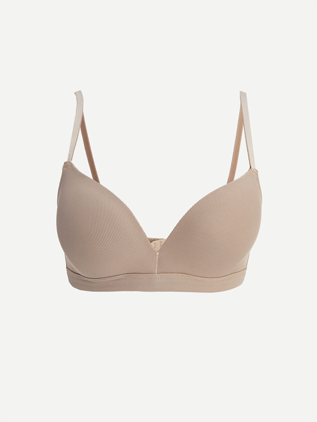 Pembe Balensiz Dolgusuz Düz Üçgen Sütyen	