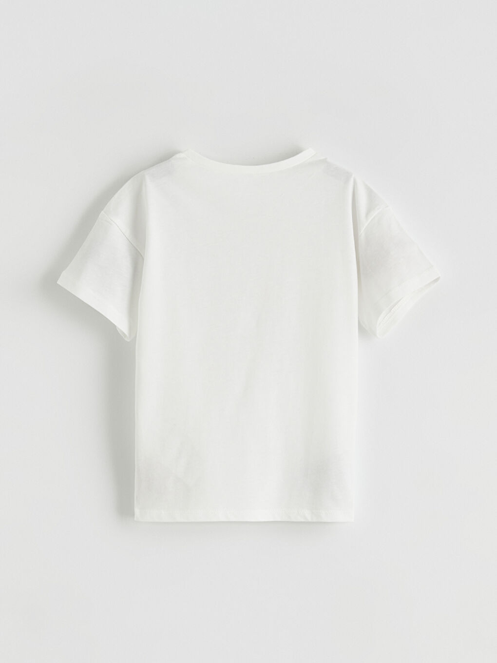 Ekru Baskılı Kız Çocuk Tişört
-1