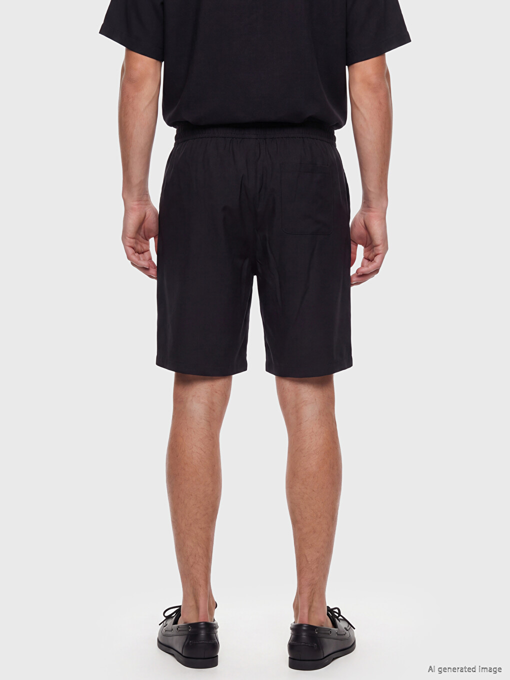Regulär Leinen-optik Herren-shorts-4