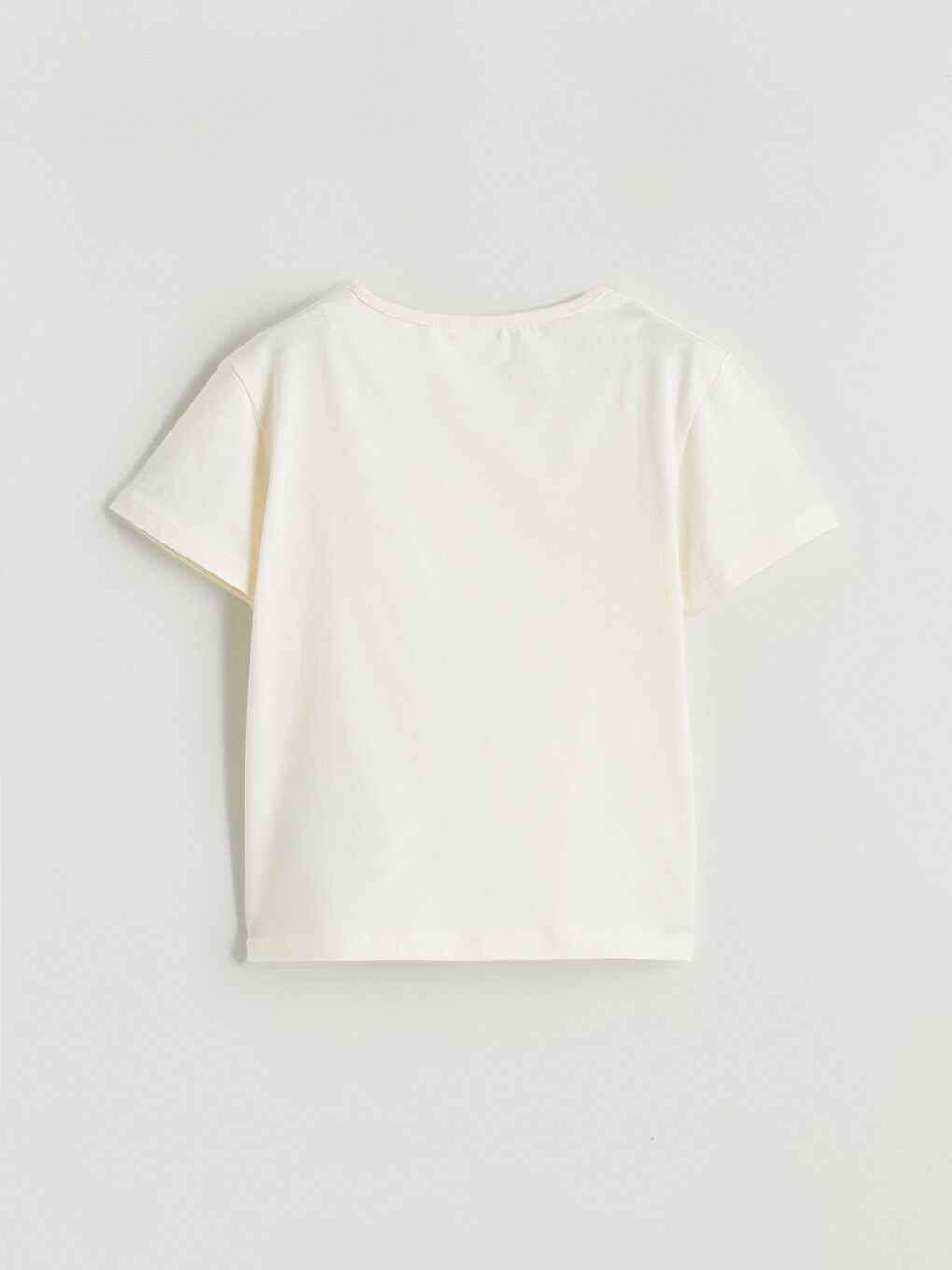 Ekru Baskılı Kız Çocuk Tişört ve Tayt-3